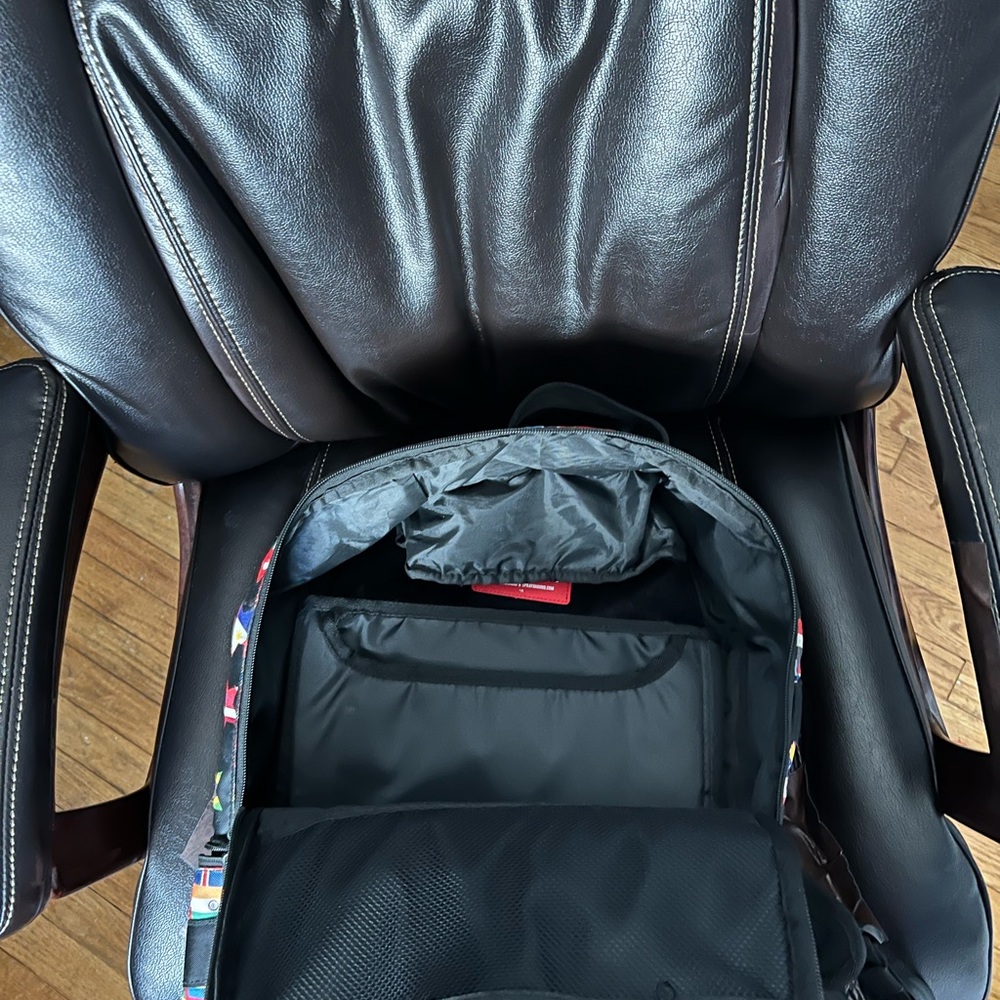 Spray ground backpack